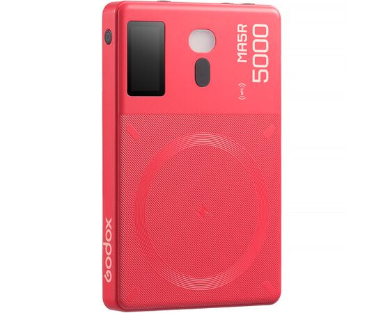 GODOX Iluminador LED RGB com Powerbank de Carregamento Magnético MA5R - Vermelho