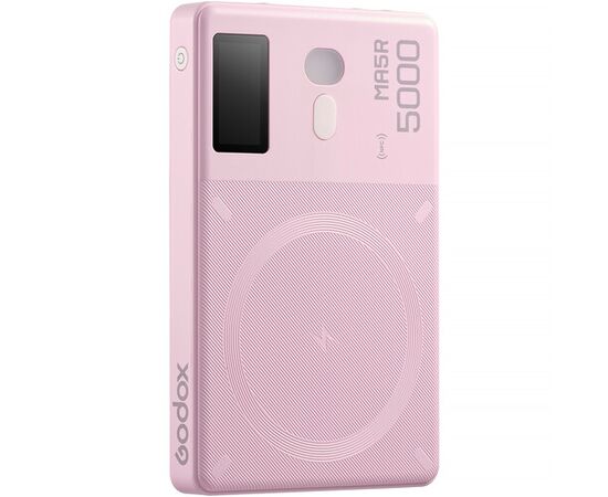 GODOX Iluminador LED RGB com Powerbank de Carregamento Magnético MA5R - Rosa