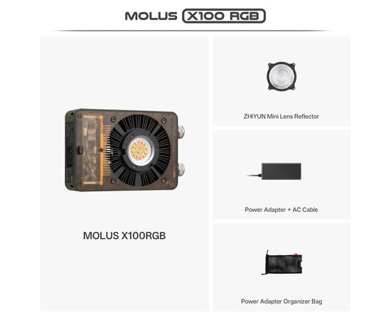 ZHIYUN Iluminador LED RGB MOLUS X100 - Standard