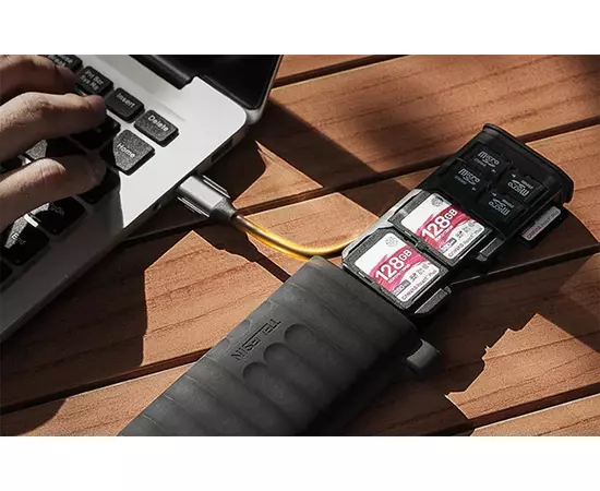 TELESIN Estojo/Leitor de Cartões SD e TF S6-MCR-01