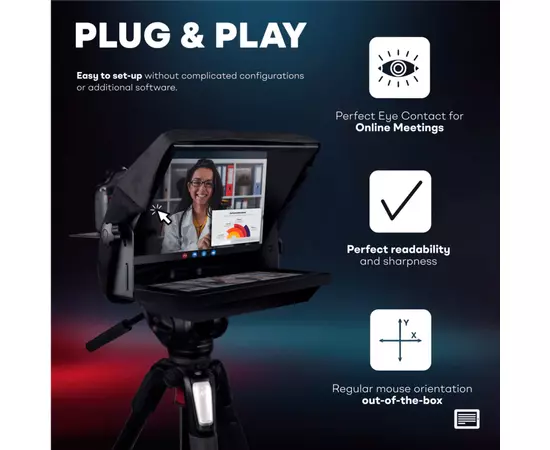 TELEPROMPTER PAD Monitor Invertido 14" para iLight PRO
