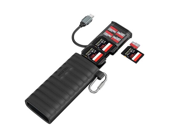 TELESIN Estojo/Leitor de Cartões SD e TF S6-MCR-01