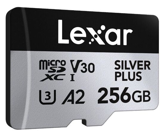 LEXAR Micro SDXC Silver Plus 205Mb/s Classe 10 V30 U3 UHS-I - 256GB
