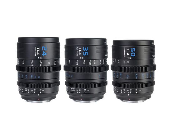 SIRUI Kit 3 Objetivas Vision Prime 1 Cine T1.4 Full Frame 24mm / 35mm / 50mm - Preto