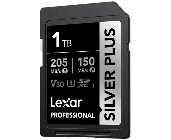 LEXAR Professional SDXC Silver Plus 205MB/s U3 UHS-I 4K - 1TB