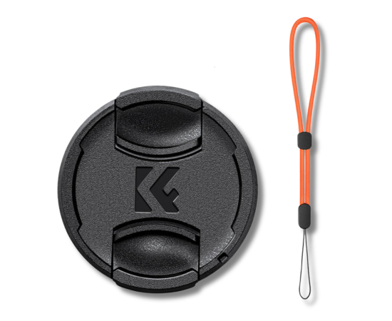 K&F CONCEPT Tampa de Lente Com Cordão Anti-Perda - 55mm