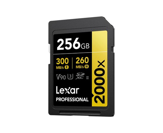 LEXAR Professional SDXC/SDHC 2000x 300MB/s Classe 10 V90 U3 UHS-II 256GB