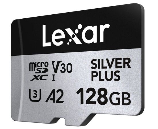 LEXAR Micro SDXC Silver Plus 205Mb/s Classe 10 V30 U3 UHS-I - 128GB