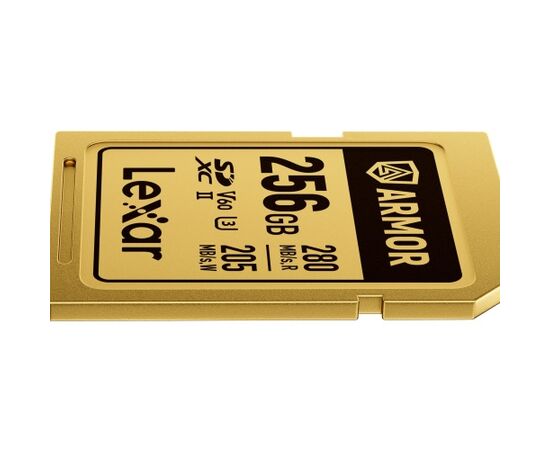 LEXAR SDXC ARMOR GOLD 280Mb/s Classe 10 V60 U3 UHS-II - 256GB