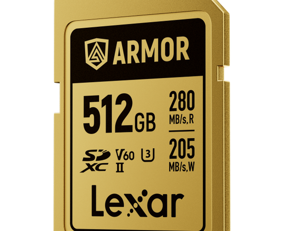 LEXAR SDXC ARMOR GOLD 280Mb/s Classe 10 V60 U3 UHS-II - 512GB