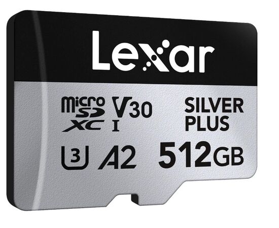 LEXAR Micro SDXC Silver Plus 205Mb/s Classe 10 V30 U3 UHS-I - 512GB