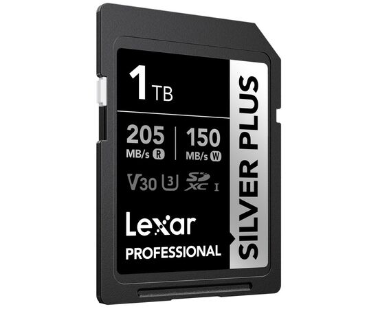 LEXAR Professional SDXC Silver Plus 205MB/s U3 UHS-I 4K - 1TB