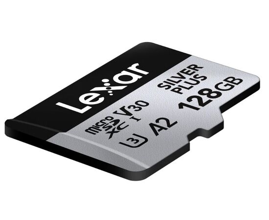 LEXAR Micro SDXC Silver Plus 205Mb/s Classe 10 V30 U3 UHS-I - 128GB