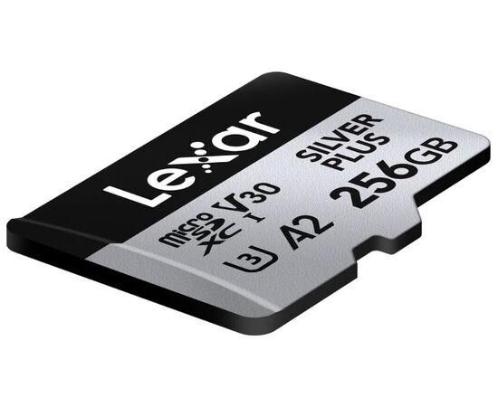 LEXAR Micro SDXC Silver Plus 205Mb/s Classe 10 V30 U3 UHS-I - 256GB