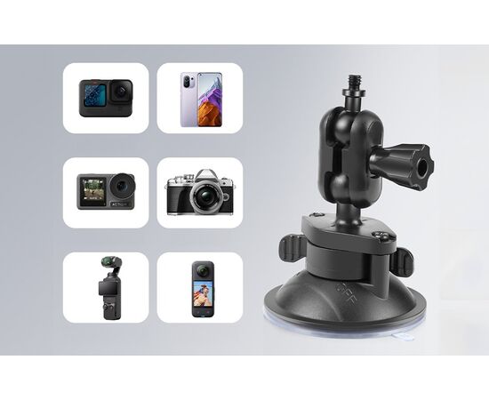 PULUZ Suporte com Ventosa 1/4 para Action Cam