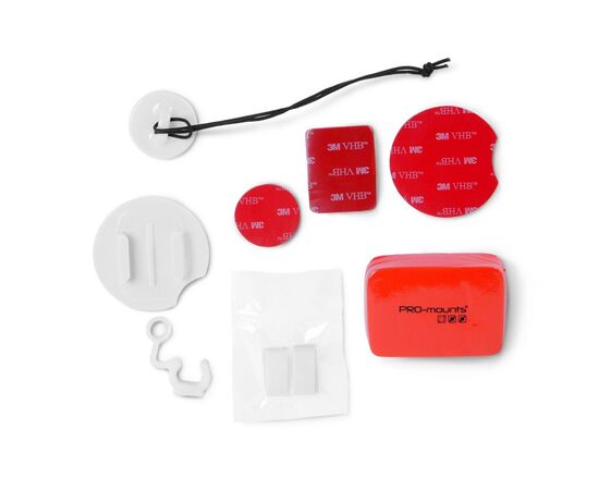 PRO-MOUNTS Kit Fixação para Suporte de Action Cams para Prancha
