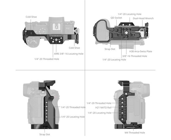 SMALLRIG 5257 Cage da Nikon Z5II
