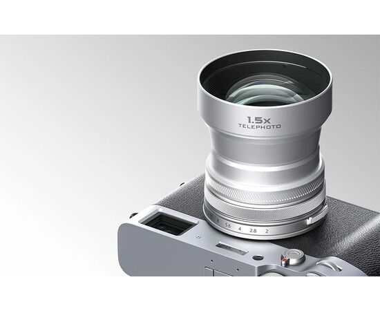 FREEWELL Lente Telefoto 1.5x para Fujifilm X100V/X100VI - Prata