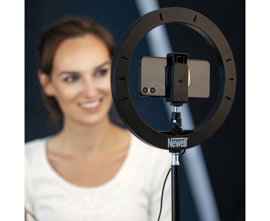 NEWELL Iluminador Anelar LED RL-10A + Tripé