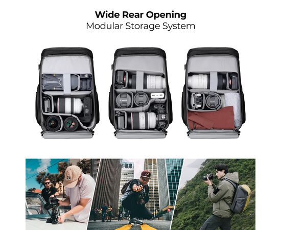 K&F CONCEPT Mochila Alpha Air KF13.128V3 - 25L (Cinza)