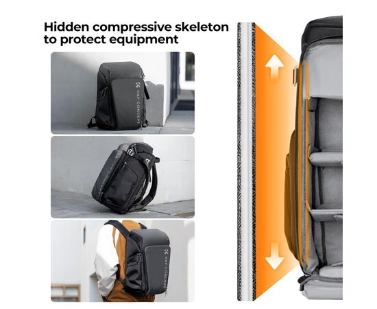 K&F CONCEPT Mochila Alpha Air KF13.128V3 - 25L (Cinza)