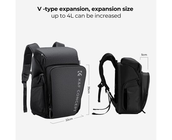 K&F CONCEPT Mochila Alpha Air KF13.128V3 - 25L (Cinza)