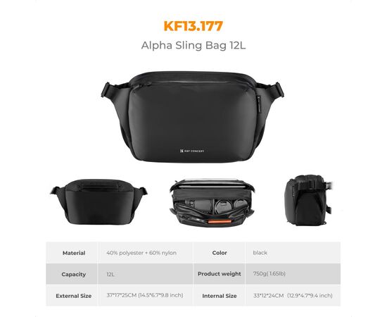 K&F CONCEPT Bolsa de Ombro 12L
