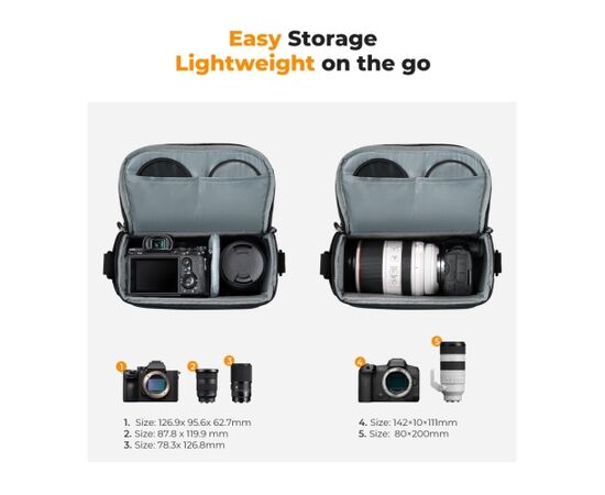 K&F CONCEPT Bolsa Urban Wander 5L