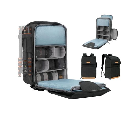 K&F CONCEPT Mochila Narute Wander 22L - Preto