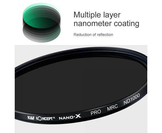 K&F Concept Filtro ND1000 (10 Stops) Nano X 58mm