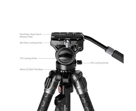 SMALLRIG 5305 Tripé Hidráulico Tribex SE