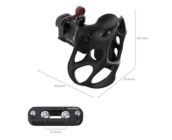 SMALLRIG 5243 Punho Liquid Series com Grampo NATO - Lado Direito