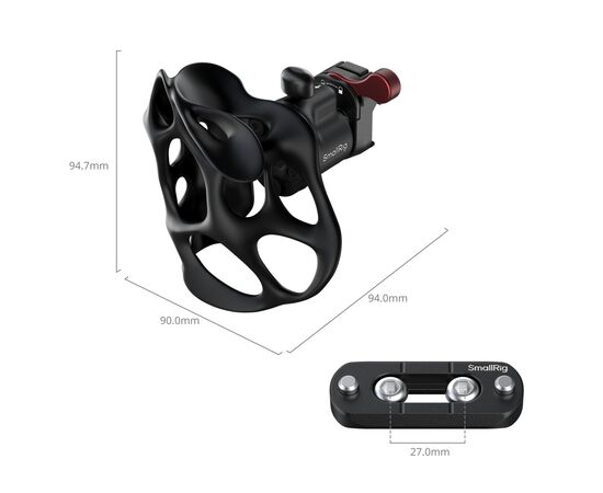 SMALLRIG 5242 Punho Liquid Series com Grampo NATO - Lado Esquerdo