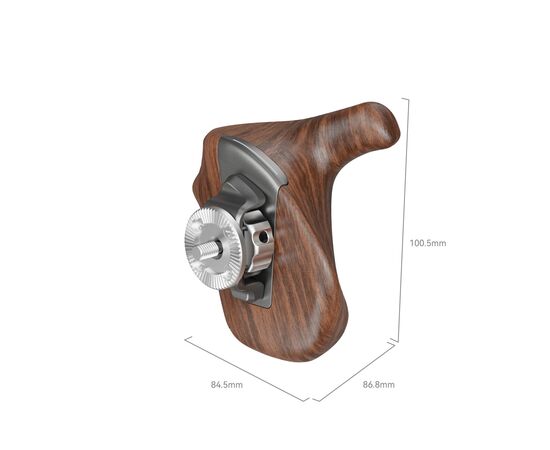 SMALLRIG 5193 Punho Wooden Series com Roseta ARRI - Lado Direito