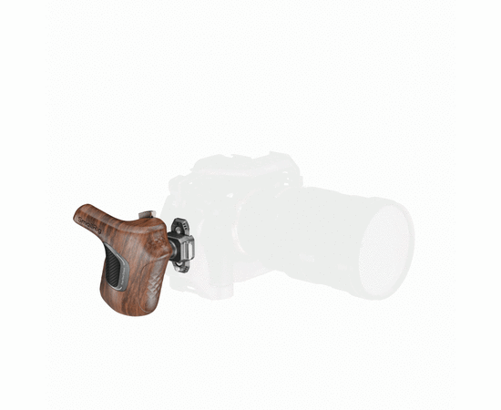 SMALLRIG 5192 Punho Wooden Series com Grampo NATO - Lado Direito