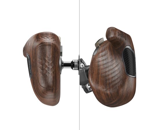 SMALLRIG 5192 Punho Wooden Series com Grampo NATO - Lado Direito