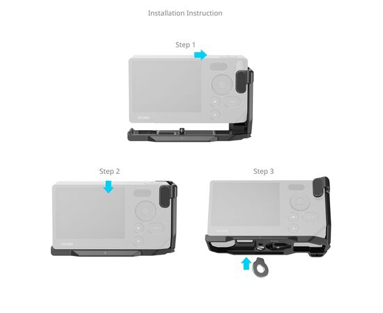 SMALLRIG 5389 L-Bracket para Sigma BF - Preto
