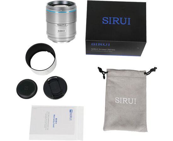 SIRUI Sniper 75mm f/1.2 Sony E - Silver