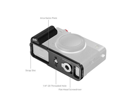 SMALLRIG 5448 L-Bracket Grip de Silicone Fujifilm E-X5 - Preto