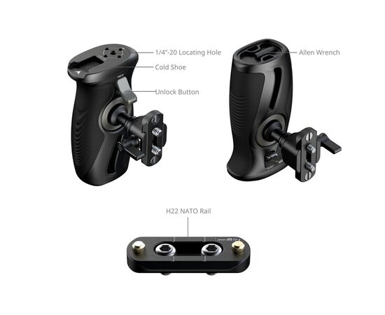 SMALLRIG 5160 Punho Rotativo NATO