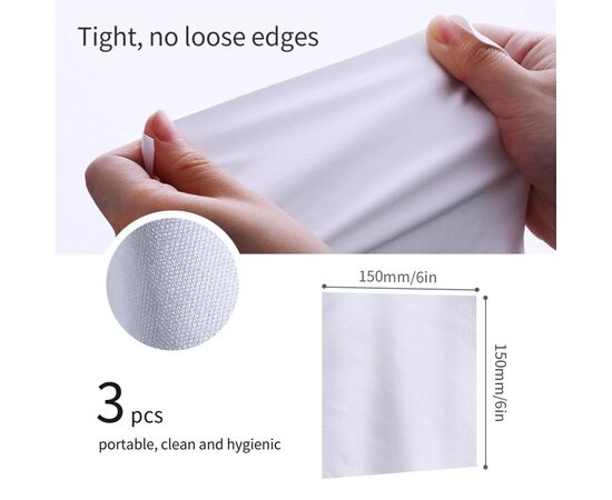 K&F Kit de 3 Panos de Limpeza 15x15cm