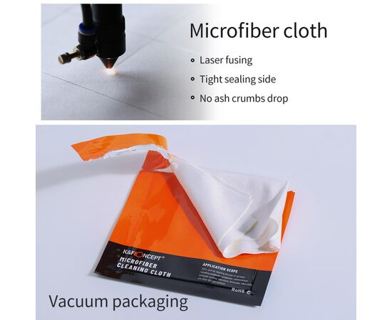 K&F Kit de 3 Panos de Limpeza 15x15cm