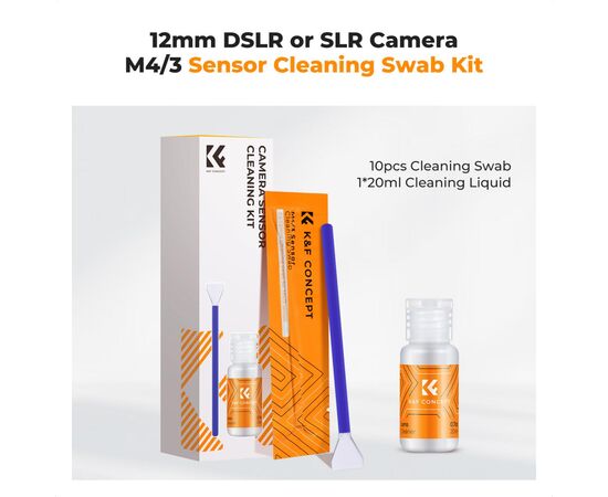 K&F CONCEPT Kit de Limpeza de Sensor micro 4/3