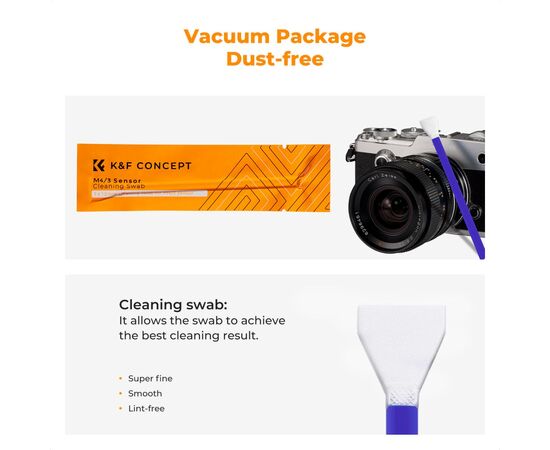 K&F CONCEPT Kit de Limpeza de Sensor micro 4/3