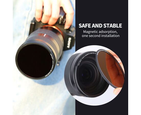 K&F CONCEPT Kit de Filtros Magnéticos UV CPL e ND1000 72mm