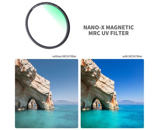 K&F CONCEPT Kit de Filtros Magnéticos UV CPL e ND1000 72mm