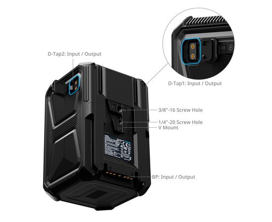 SMALLRIG 4985 Bateria V-Mount X-Touch Smart Triple-Proof