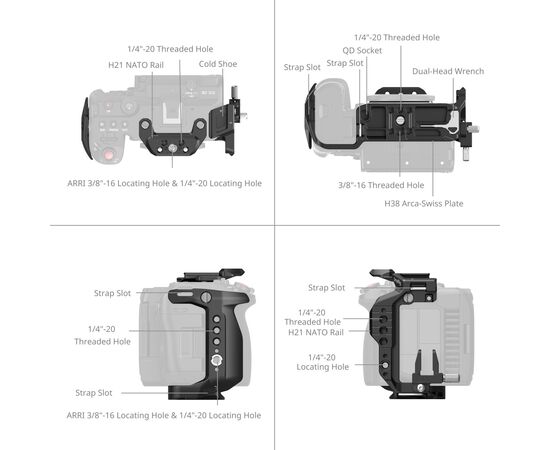 SMALLRIG 5656 Cage para Canon EOS C50