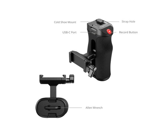 SMALLRIG 5694 Punho Lateral Arca-Type com botão REC