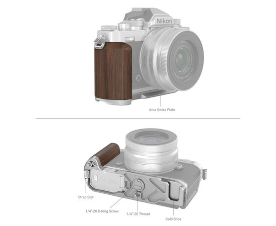 SMALLRIG 4803 L-Bracket para Nikon Zfc - Cinza
